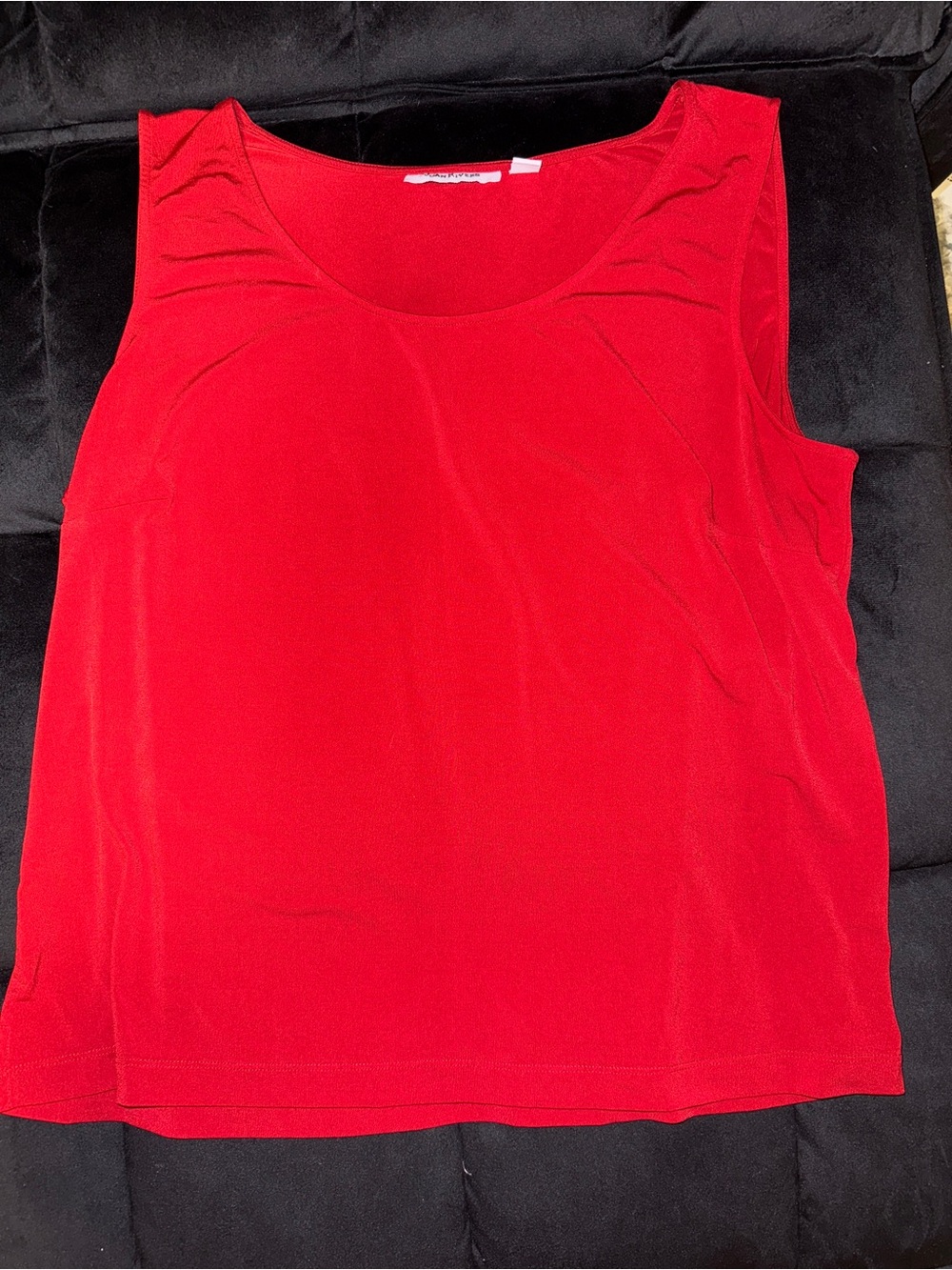 Joan Rivers Classic Red Sleeveless Women's Tank Top